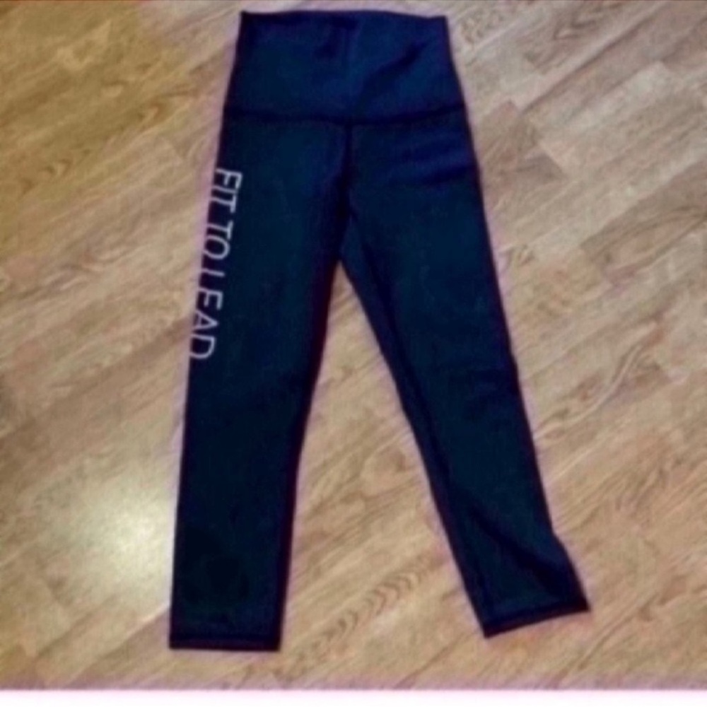 Lululemon Athletica Black Leggings High-Waist Stretchy Fit